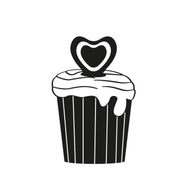 Ayrı dekore edilmiş kek.