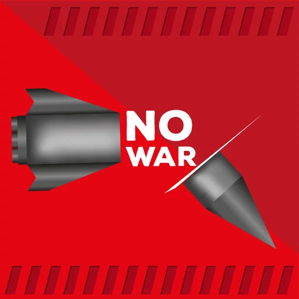 Detener cartel de guerra — Archivo Imágenes Vectoriales