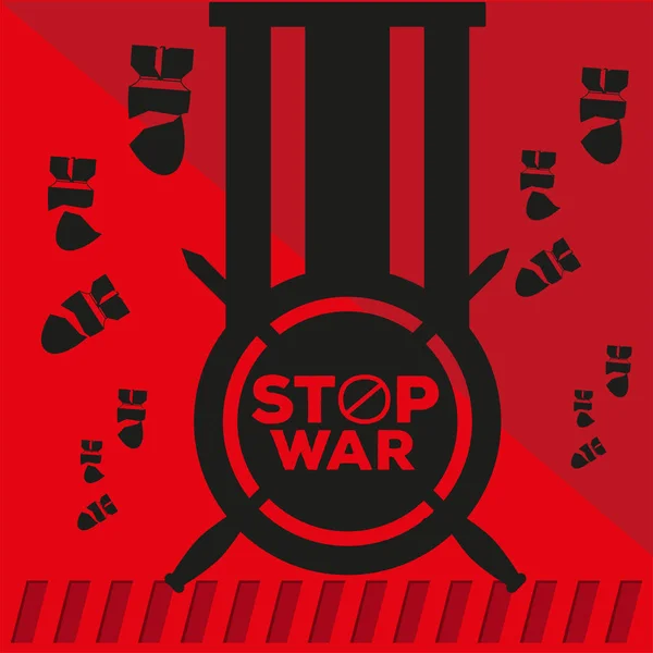 停止战争海报 — 图库矢量图片