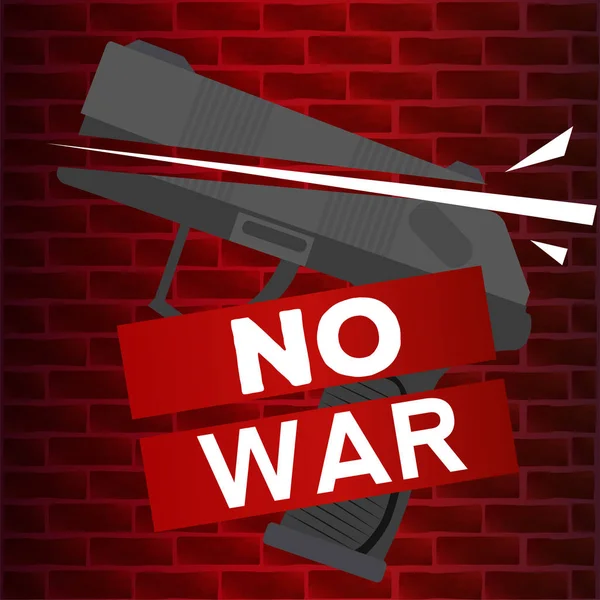 Stop oorlog poster — Stockvector