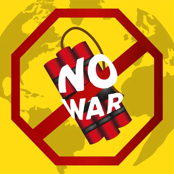 Detener cartel de guerra — Archivo Imágenes Vectoriales