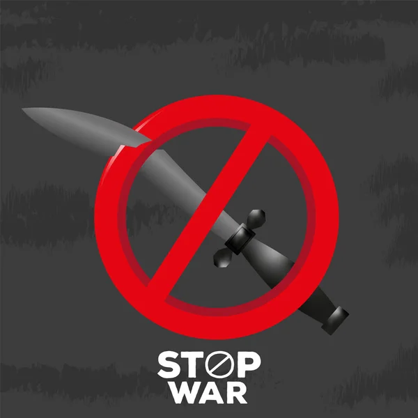Stop war poster — Stock Vector