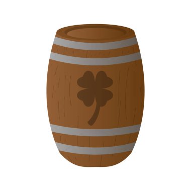 İzole bira fıçısı.