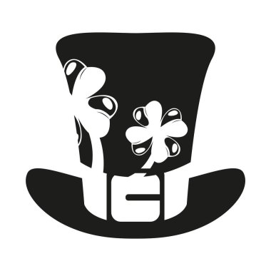 İzole edilmiş geleneksel İrlanda şapkası.