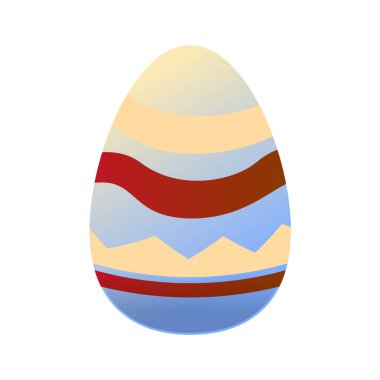 Ayrı dekore edilmiş paskalya yumurtaları.