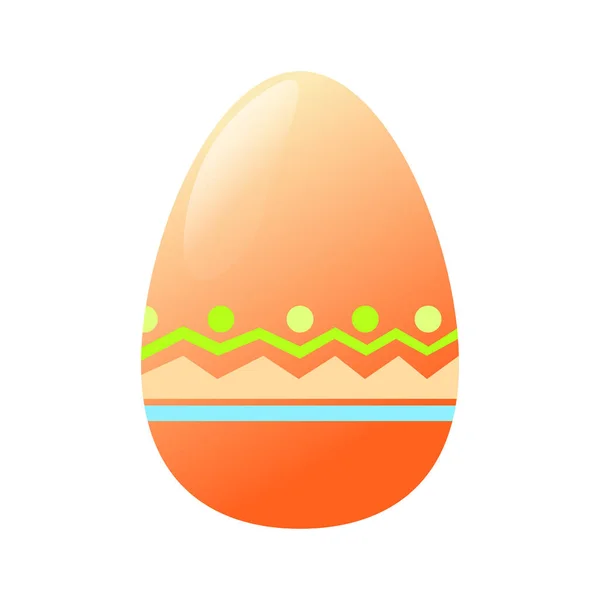 Huevos de Pascua decorados aislados — Vector de stock