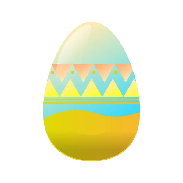 Œufs de Pâques isolés décorés — Image vectorielle