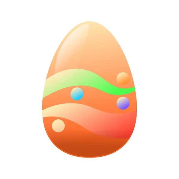 Huevos de Pascua decorados aislados — Vector de stock