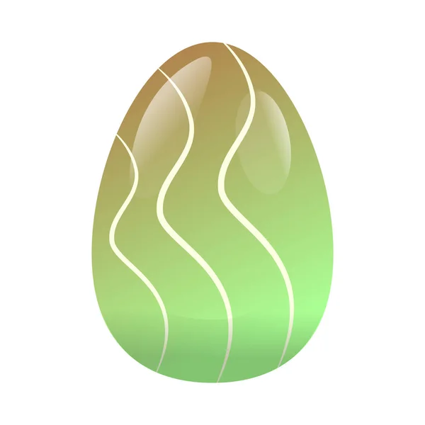 Huevos de Pascua decorados aislados — Vector de stock