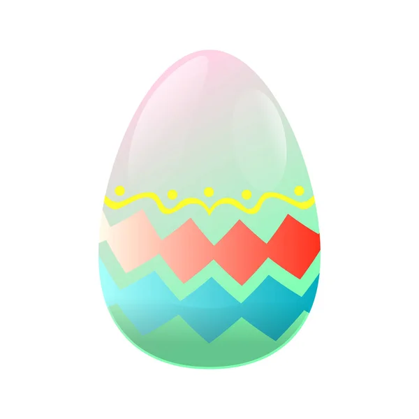 Huevos de Pascua decorados aislados — Vector de stock