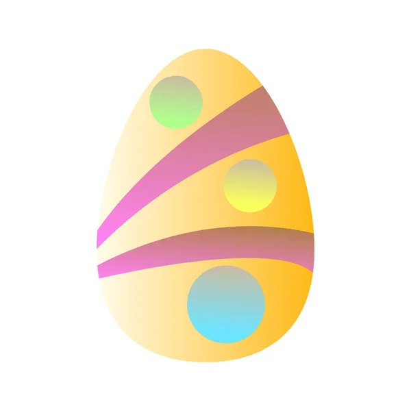 Huevos de Pascua decorados aislados — Vector de stock