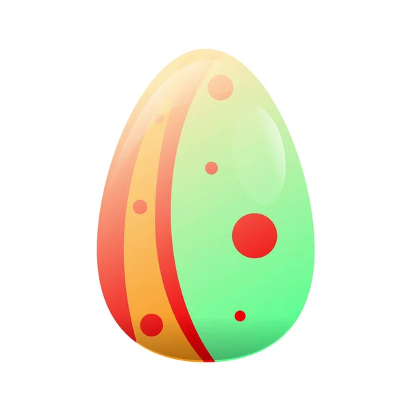 Huevos de Pascua decorados aislados — Vector de stock