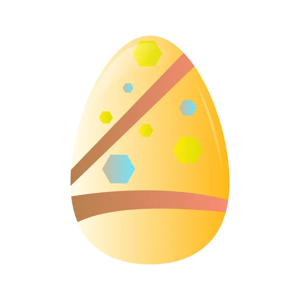 Izolovaná zdobená velikonoční vajíčka — Stockový vektor