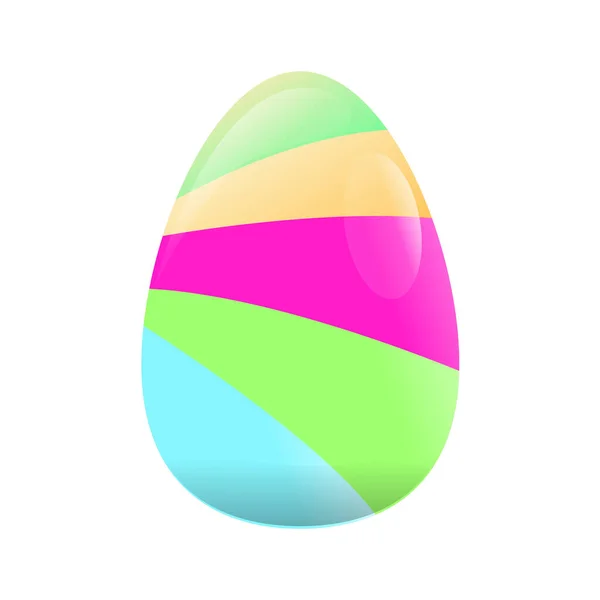 Huevos de Pascua decorados aislados — Vector de stock