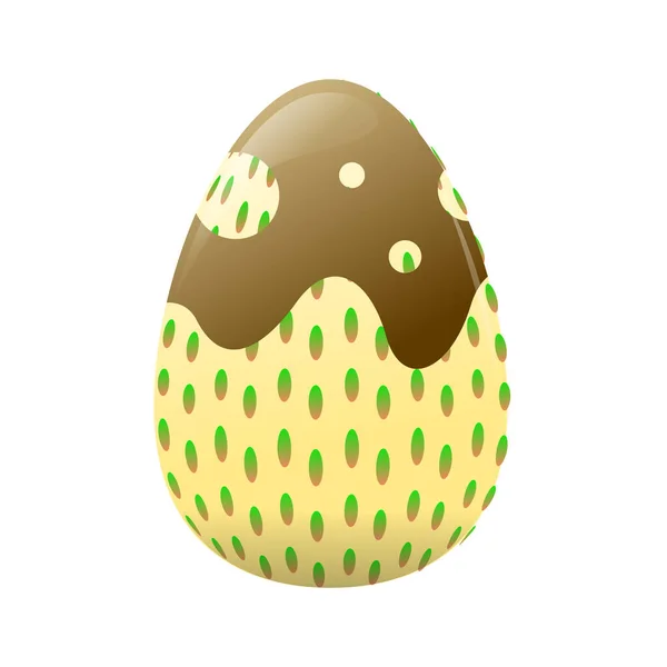 Μεμονωμένα διακοσμημένα πασχαλινά αυγά — Διανυσματικό Αρχείο