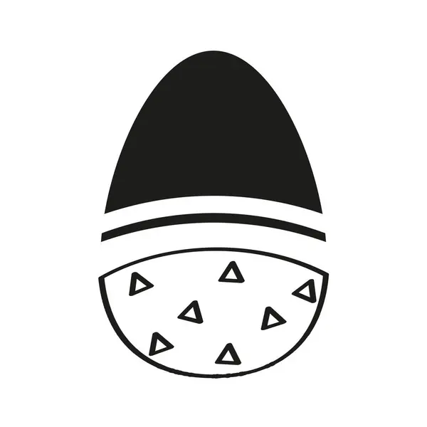 Œufs de Pâques isolés décorés — Image vectorielle