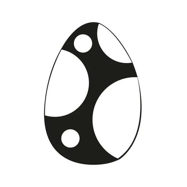 Izolált díszített húsvéti tojás — Stock Vector