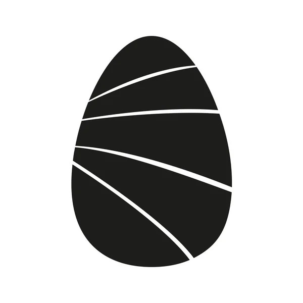 Izolált díszített húsvéti tojás — Stock Vector