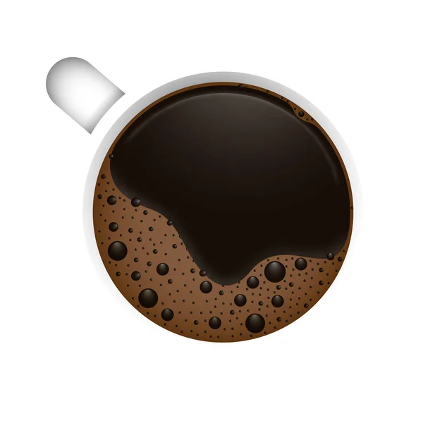 Изолированная чашка кофе — стоковый вектор