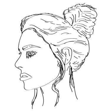 güzel bir kadının kroki