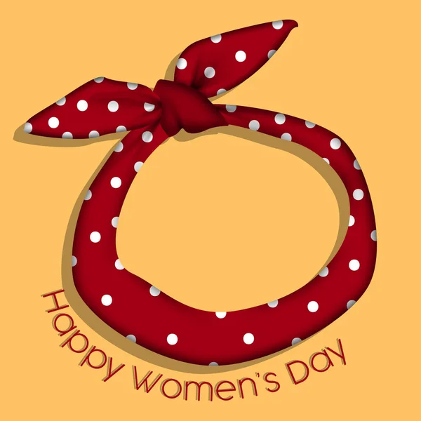 Χαρούμενη κάρτα ημέρα των γυναικών — Διανυσματικό Αρχείο