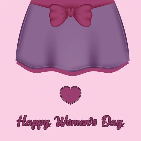 Cartão feliz do dia das mulheres — Vetor de Stock