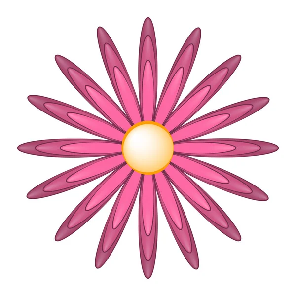 Изолированный красивый цветок — стоковый вектор