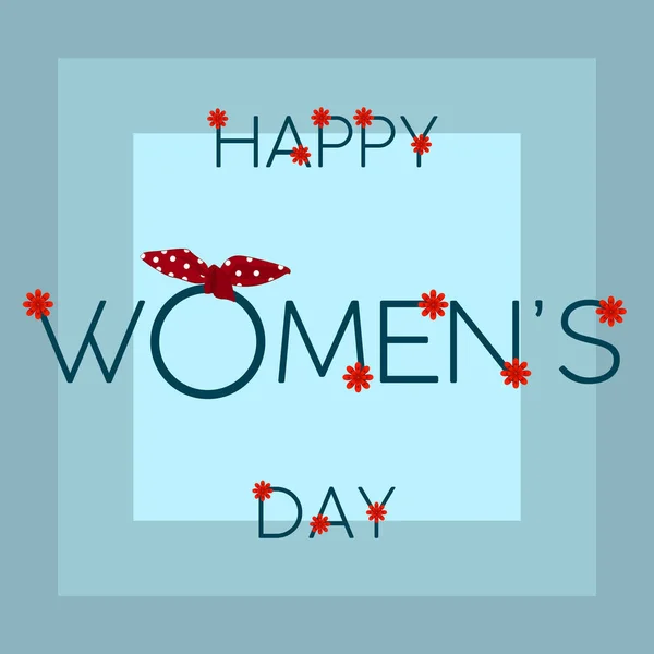 Happy womens day card — Stock Vector