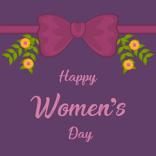 Happy womens day card — Stock Vector