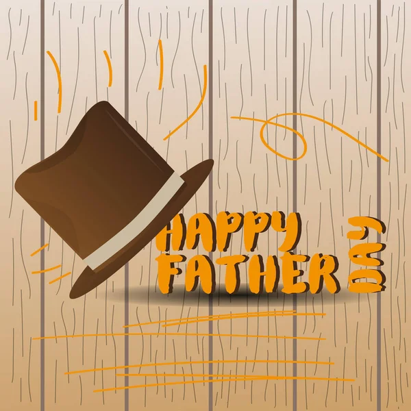 Happy fathers day card — Stock Vector