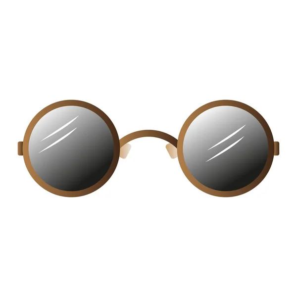 Isolated vintage glasses — Stockvector