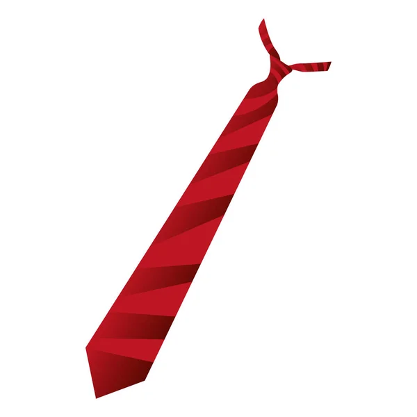 Isolated red tie image — Stockvector