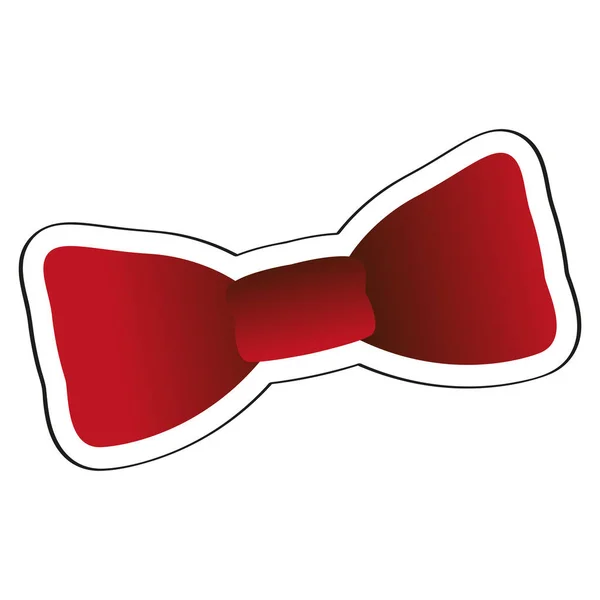 Pegatina de corbata aislada — Vector de stock