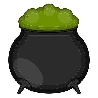 Yeşil iksirli tencere.