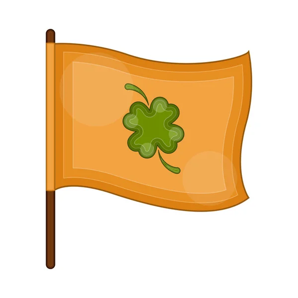 Isolated clover flag icon — Stock Vector