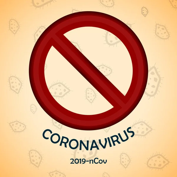 Coronavirus poster. Covid-19 — Stock Vector