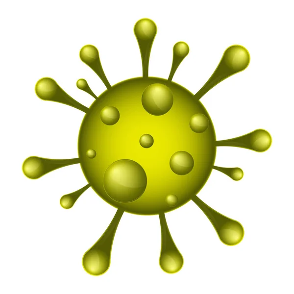 Imagen aislada del virus — Vector de stock