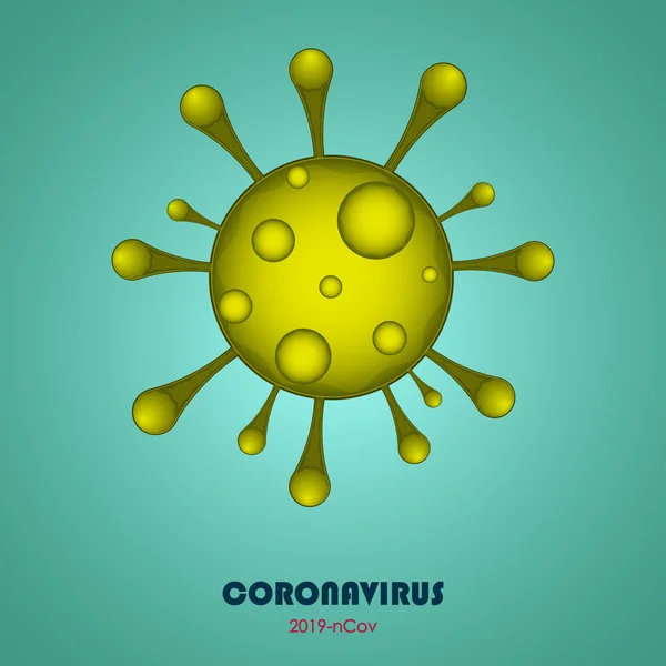 Cartel del Coronavirus. Covid-19 — Vector de stock