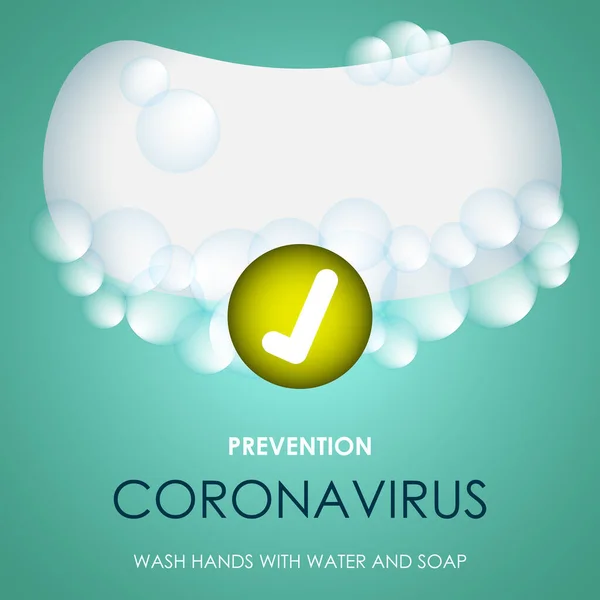 Affiche Coronavirus preventie — Stockvector