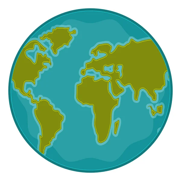 Planète terrestre 3d isolée — Image vectorielle