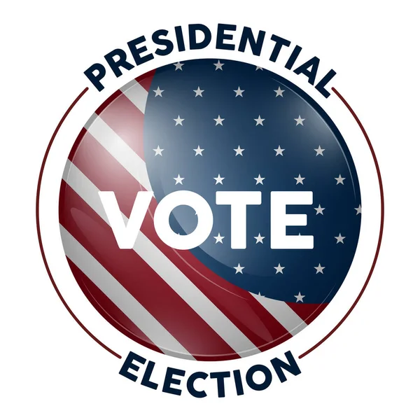 Afiche de elecciones presidenciales — Vector de stock