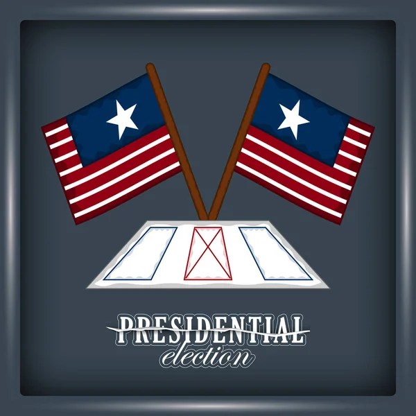 Başkanlık seçim posteri — Stok Vektör