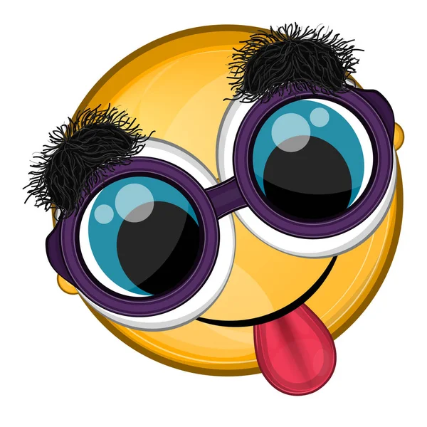 Emoji loco aislado — Vector de stock