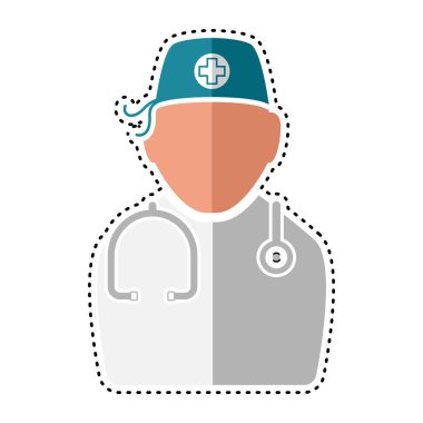 Noktalı çizgi doktor simgesi