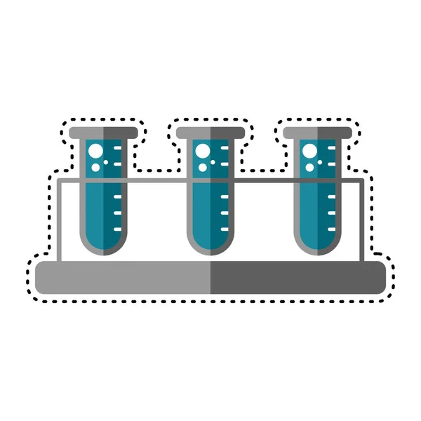 虚线试管图标 — 图库矢量图片