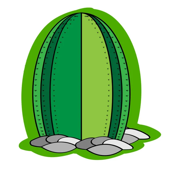 Pegatina de un icono de cactus — Vector de stock