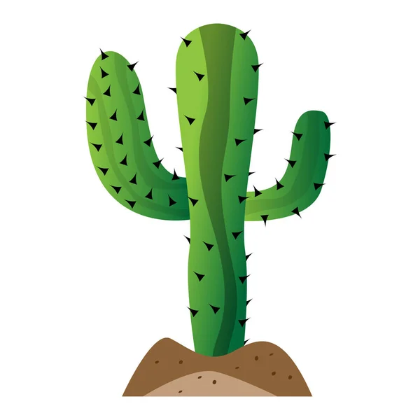 Izolovaná ikona kaktusu — Stockový vektor