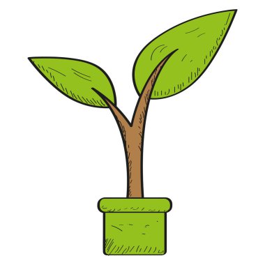 İzole edilmiş bitki simgesi