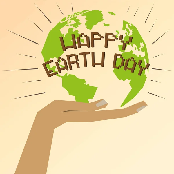 Affiche du Happy Earth Day — Image vectorielle