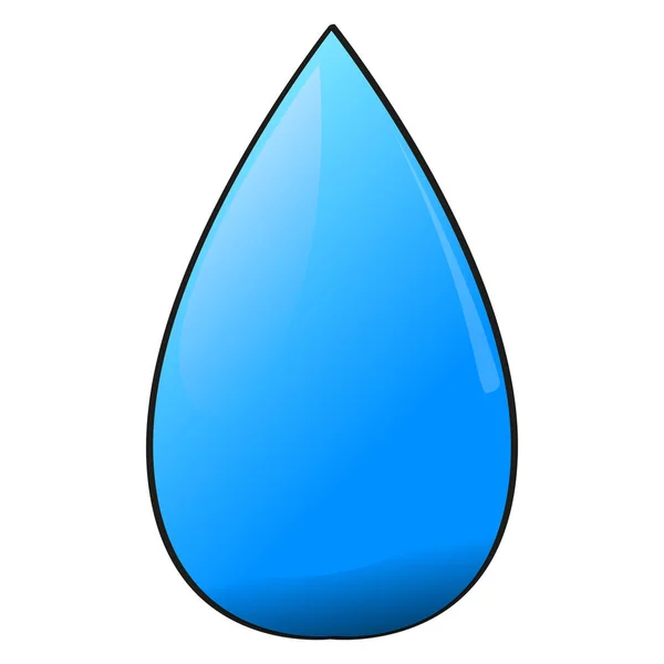 Wassertropfen-Symbol — Stockvektor